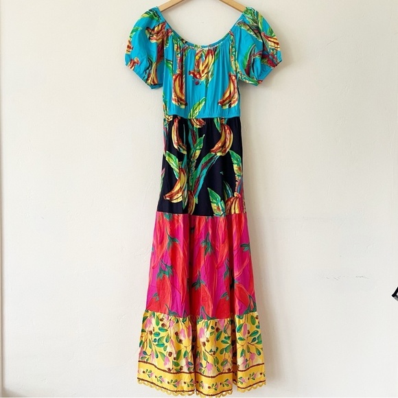 NWT Farm Rio Floral Maxi Dress - Picture 4 of 9